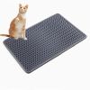 Cat Litter Mat, Kitty Litter Trapping Mat, Double Layer Mats with MiLi Shape Scratching design, Urine Waterproof, Easy Clean, Scatter Control 21" x 14