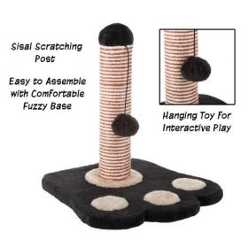 Cat Scratching Post Scratcher for Cats and Kittens with Sisal Rope