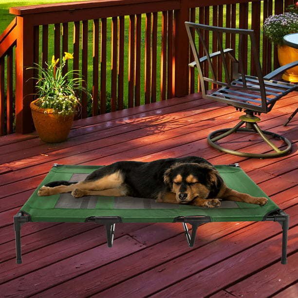 Elevated Dog Bed – Indoor/Outdoor Dog Cot or Puppy Bed for Pets up to 110lbs by Petmaker (Green) Elevated Dog Bed – Indoor/Outdoor Dog Cot or Puppy Bed for Pets up to 110lbs by Petmaker (Green)