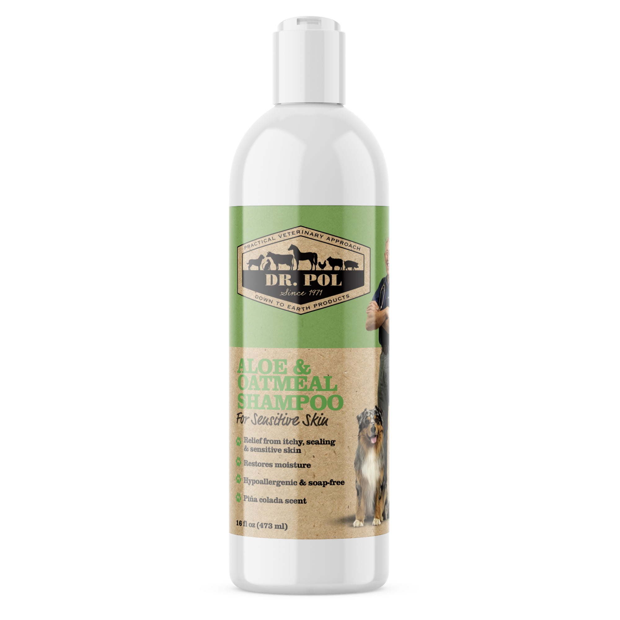 Dr. Pol Aloe Oatmeal Shampoo for Dogs & Cats 16 oz Dr. Pol Aloe Oatmeal Shampoo for Dogs & Cats 16 oz