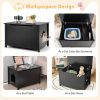 Wooden Cat Litter Box Enclosure with Top Opening Side Table
