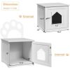 Sidetable Nightstand Weatherproof Multi-function Cat House